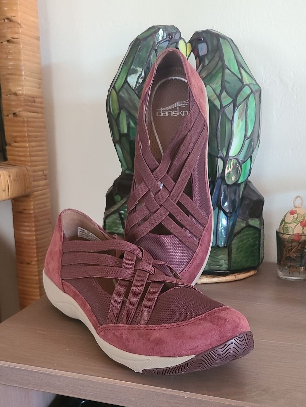 Dansko Hilde Criss-Cross Suede Slip On's Size 7.5 - Picture 11 of 11